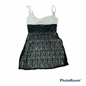 JAYGODFREY black and white lace cocktail dress